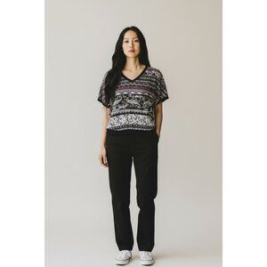 Original Currants Y2K  Top Womens Large Brown Paisley Grunge Whimsigoth Boho 90s